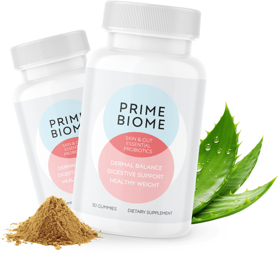 PrimeBiome probiotic gummies product bottle